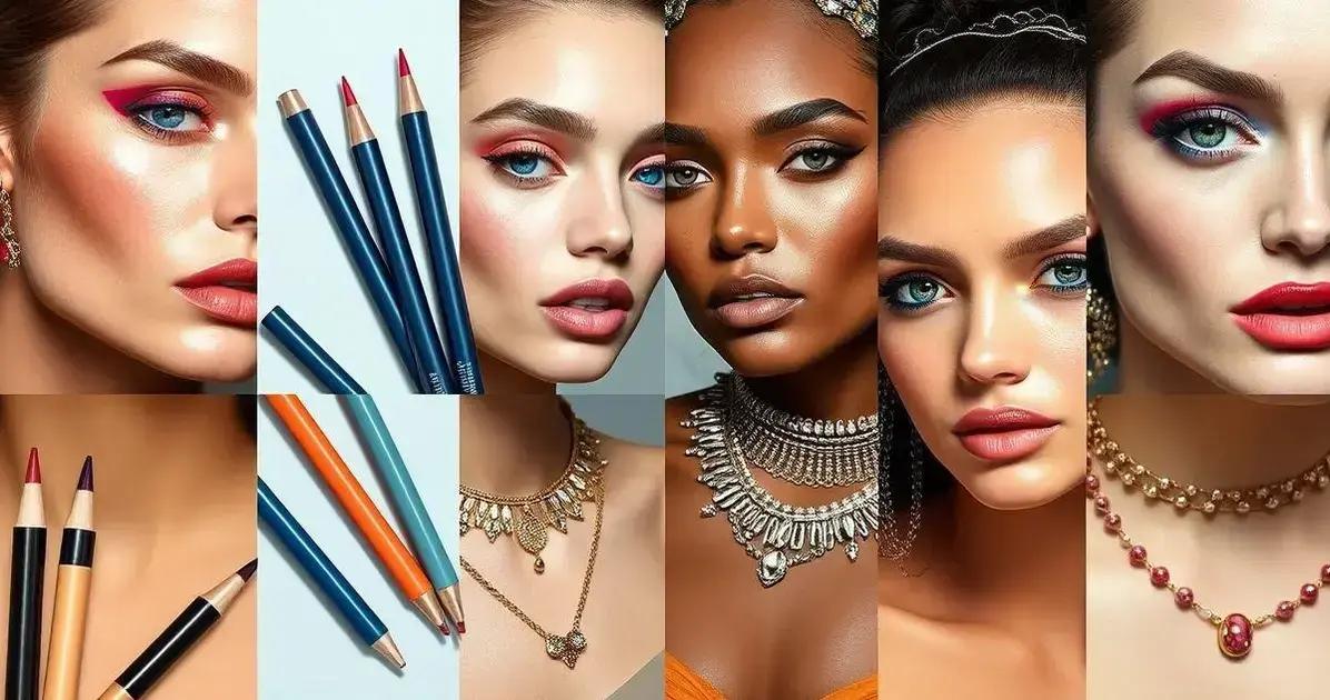 Dicas para combinar delineador colorido com maquiagem