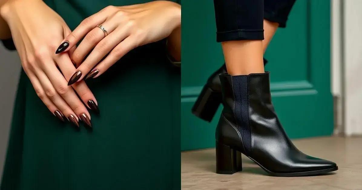 Dicas para combinar esmalte top coat com Bota Franzida Feminina Napa Preto