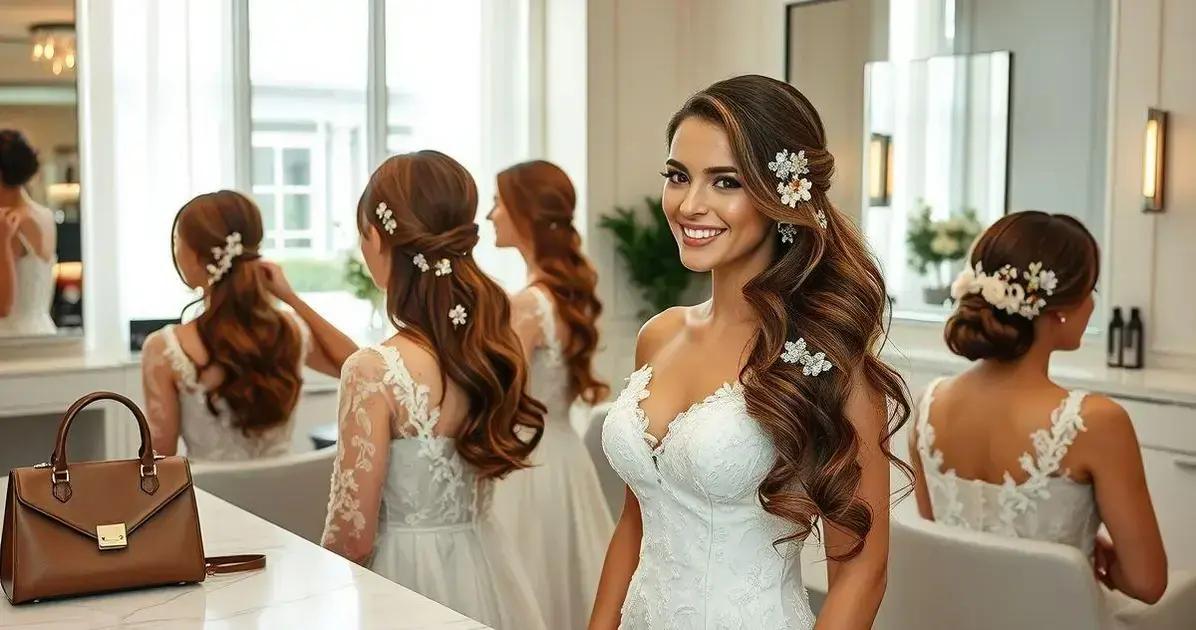 Dicas para escolher o penteado lateral noiva ideal