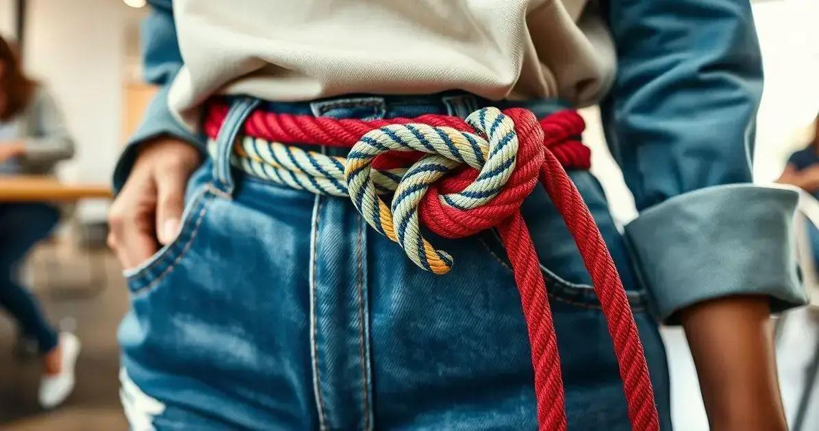 Dicas para usar o nó marinheiro em cintos