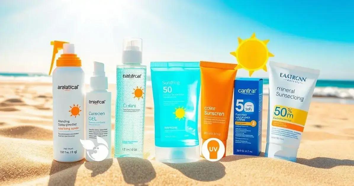 Diferentes tipos de protetores solares