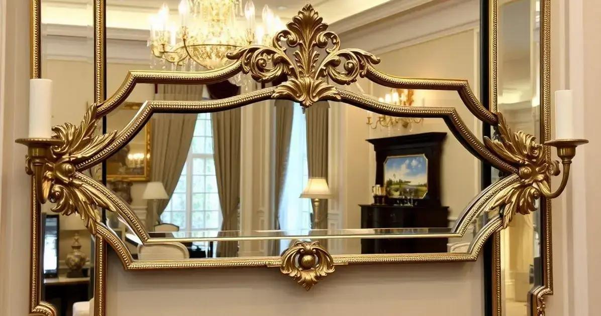 Espelho Veneziano: Reflexos de Luxo na Decoração Clássica