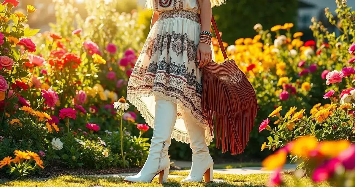 Estilo boho com Bota Bico Fino Feminina Branco Salto 10 cm