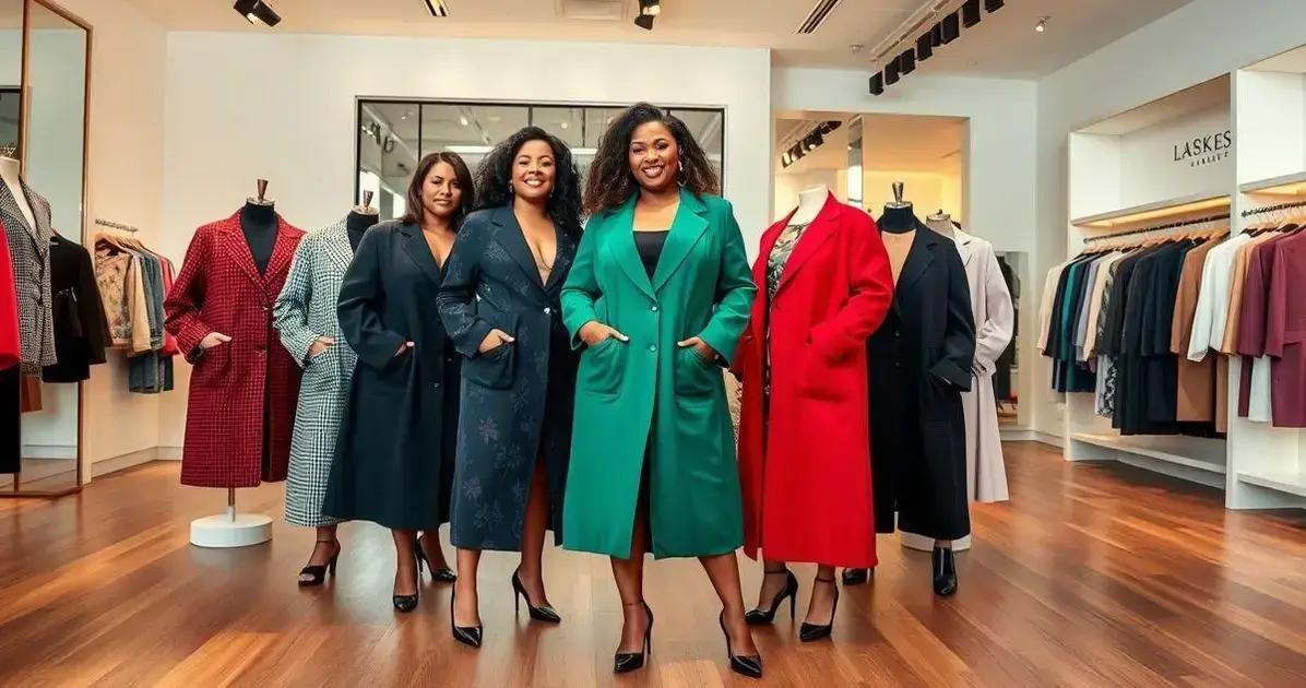 Estilos de blazer alongado plus para seu guarda-roupa