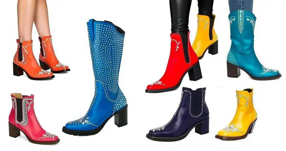 Estilos de Botas Femininas Bico Quadrado que estão em alta