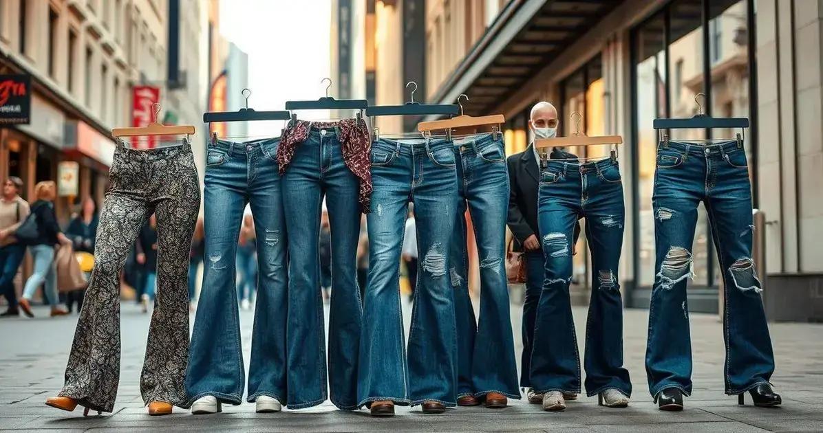 Estilos de calça boca de sino que estão em alta