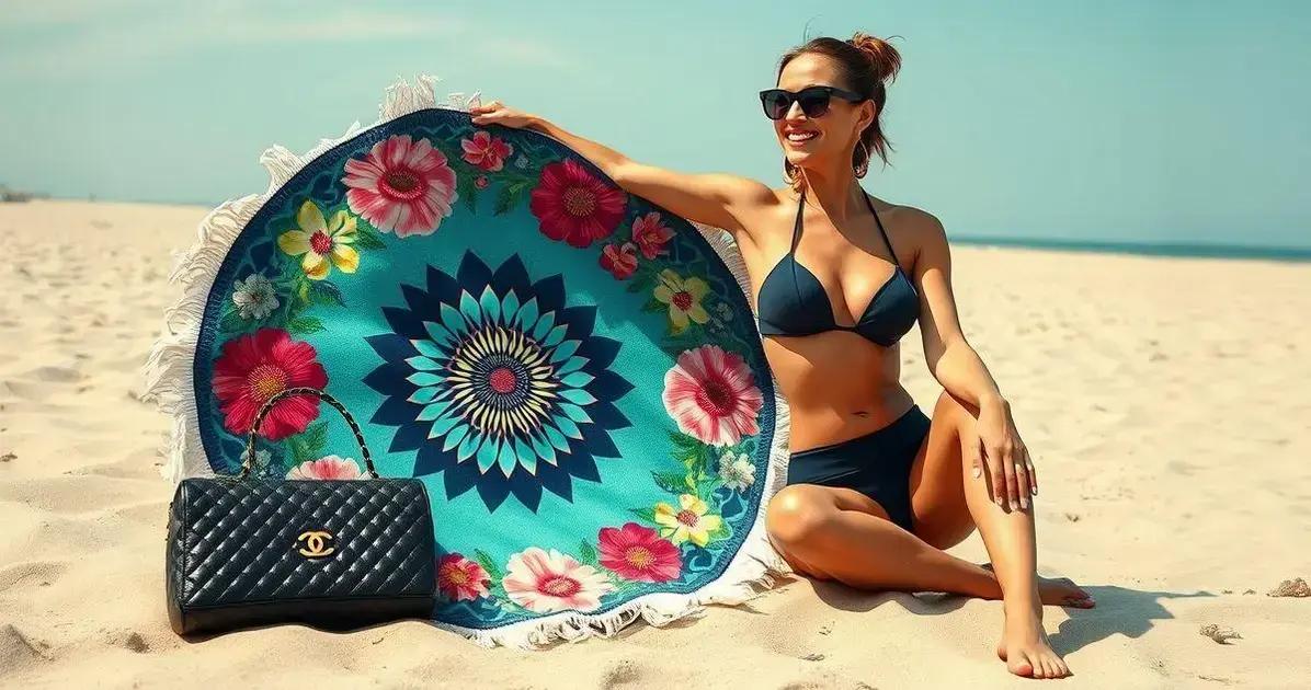 Estilos de canga circular para combinar com a bolsa Chanel
