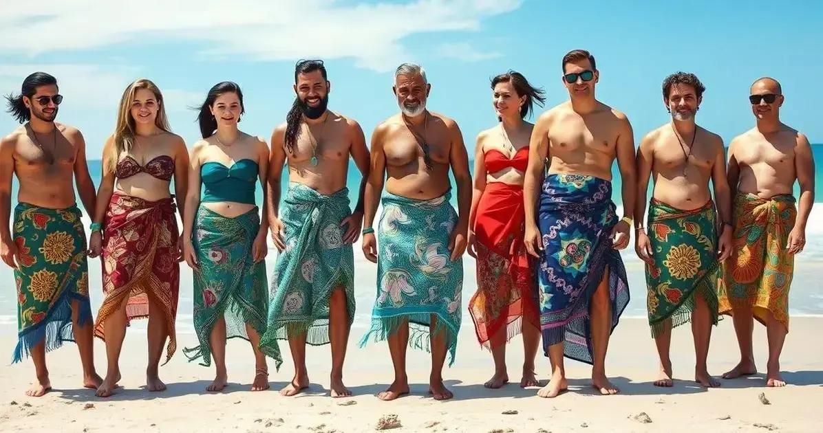 Estilos de sarongue praia para arrasar