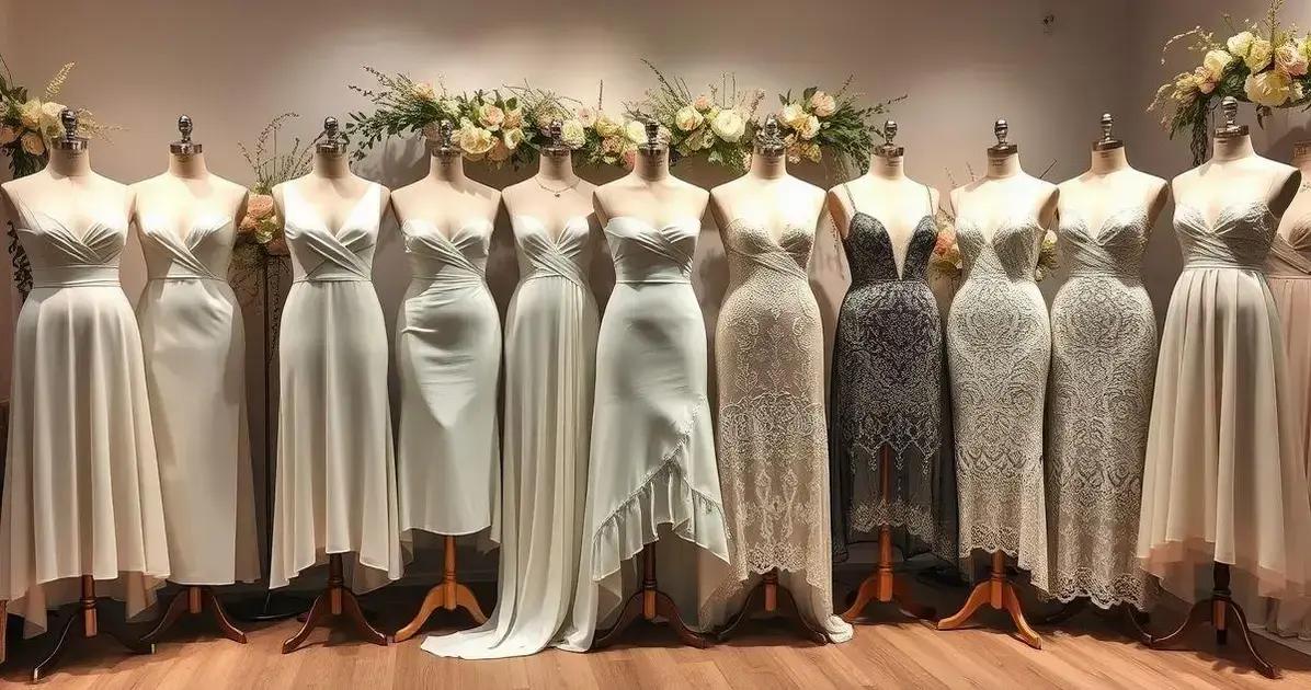 Estilos de vestido curto de noiva