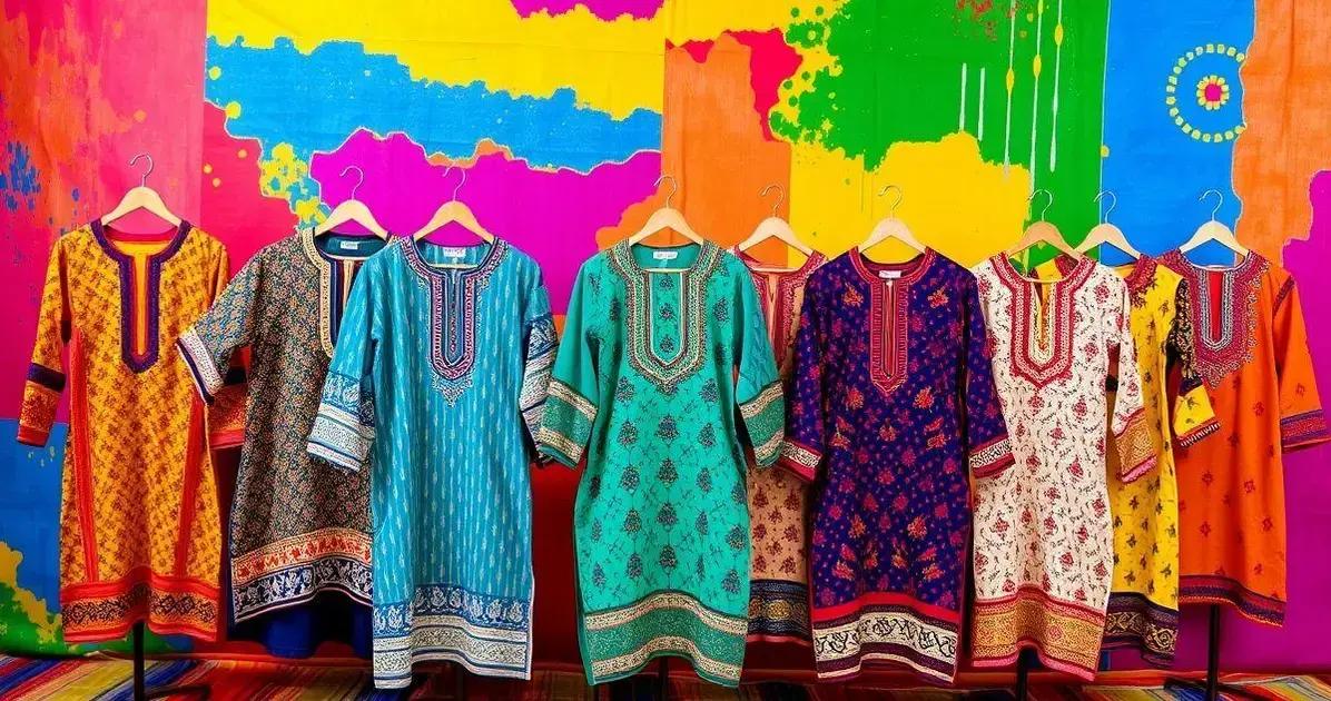 Estilos Variados de Bata Indiana