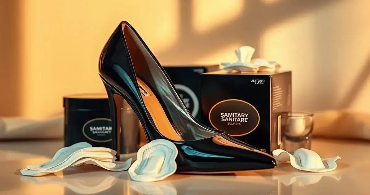 Experiência de uso do Sapato Scarpin Verniz Preto Salto 8,5 cm com as marcas de absorvente