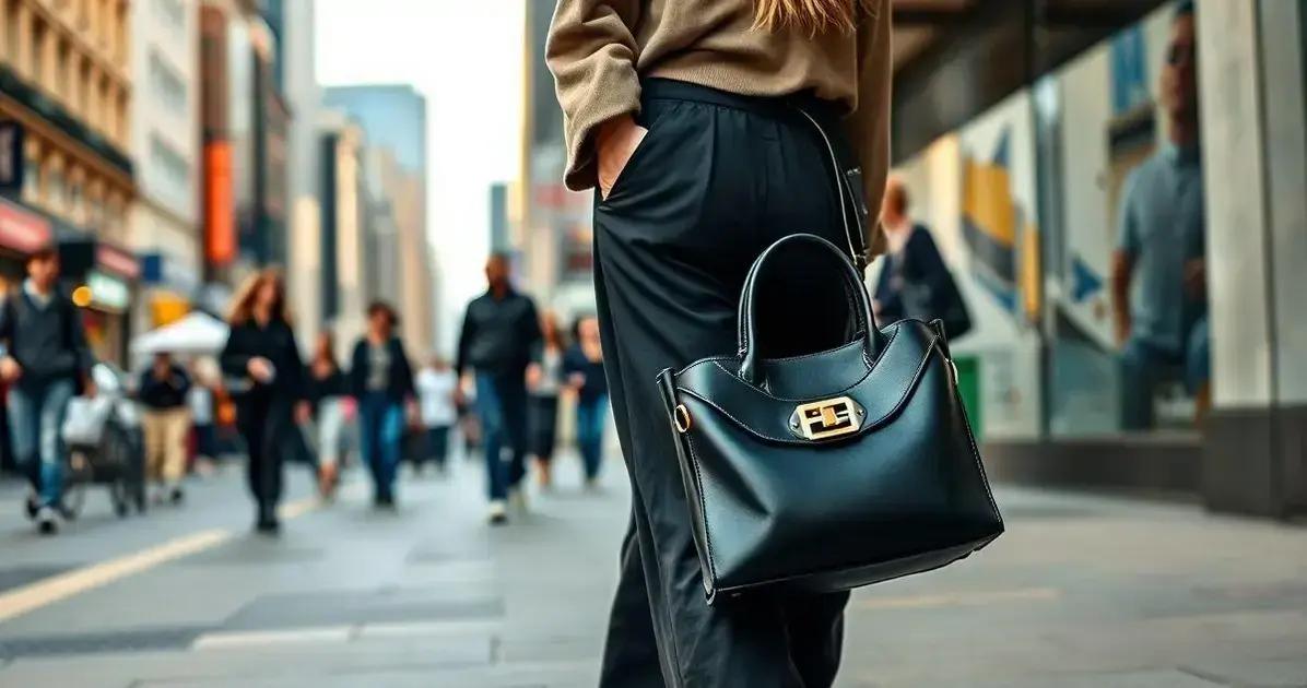 Fendi Baguette Preta Napa 3D: Acessório ideal para acompanhar sua calça baggy