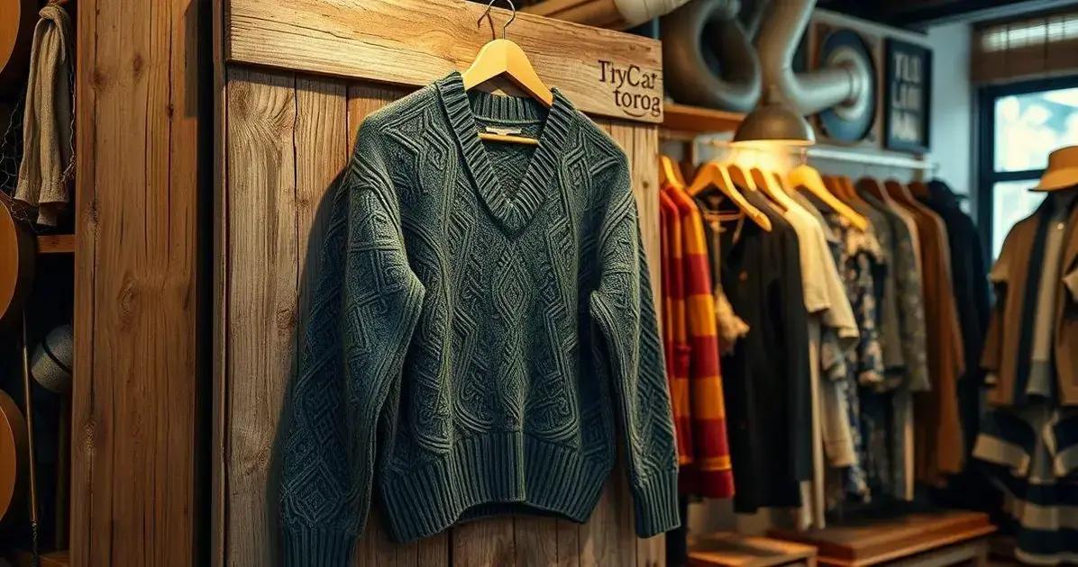 História da camisola vintage