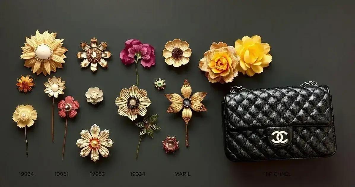 História e evolução do broche floral