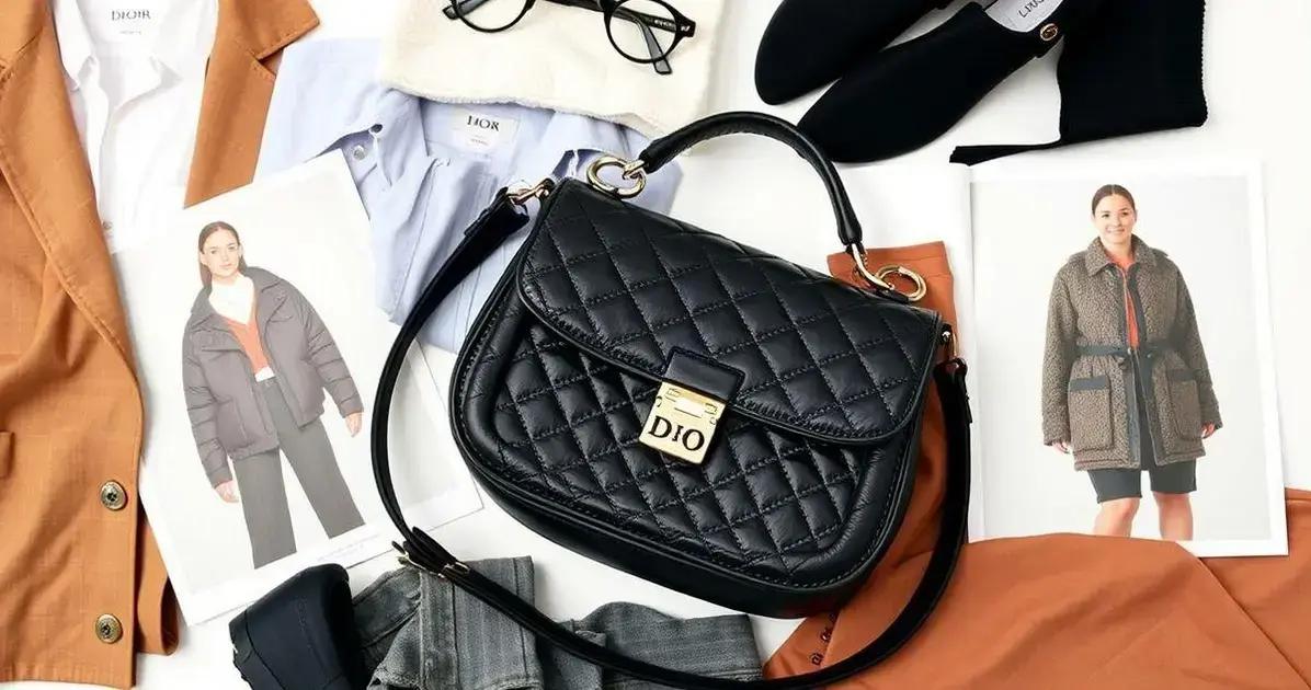 Inspirações com Armação Redonda e bolsa dior saddle preta
