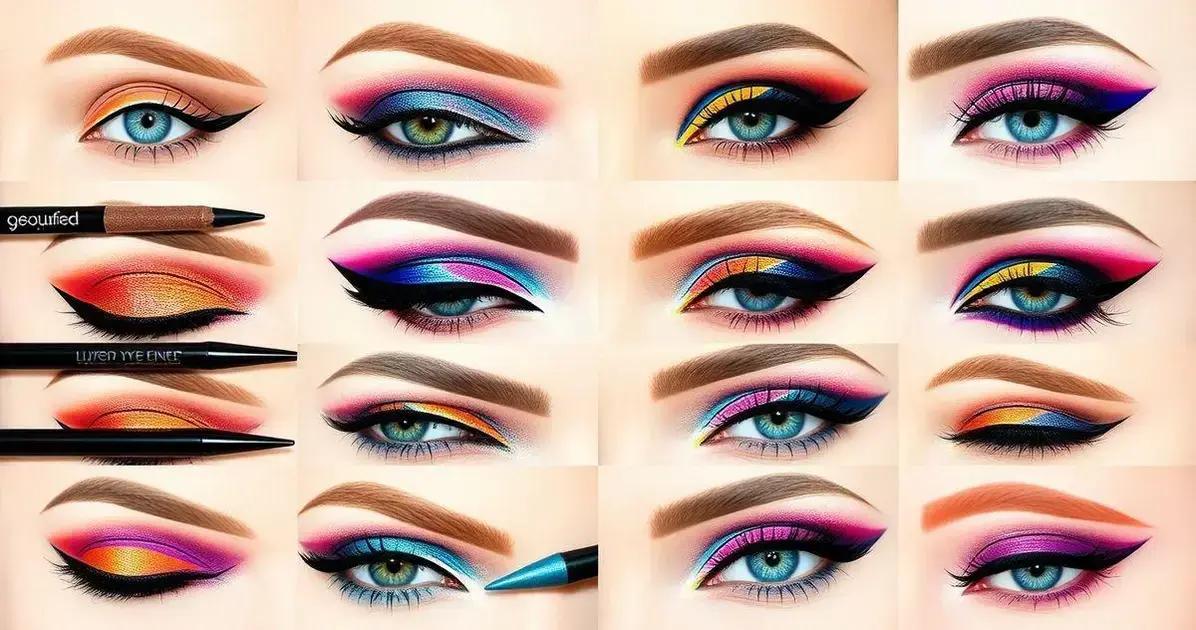 Looks incríveis com delineador colorido