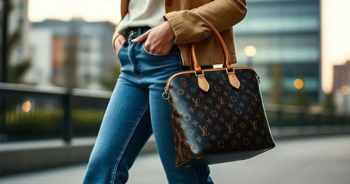 Louis Vuitton Graceful MM e moda com calça flare jeans: uma união
