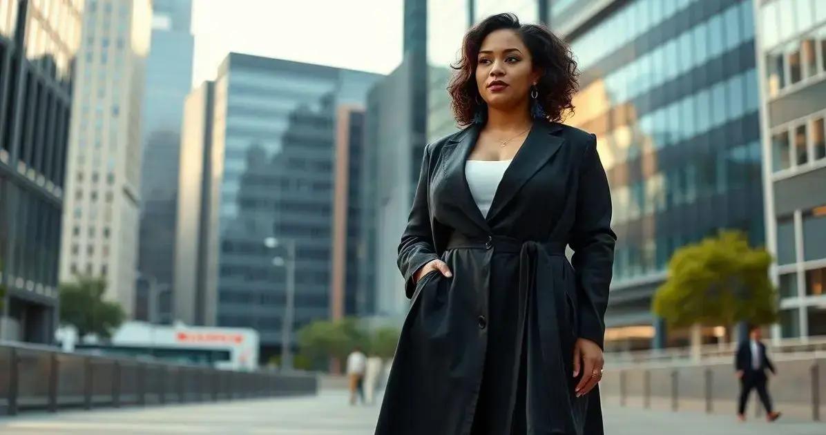 O que é um blazer alongado plus?
