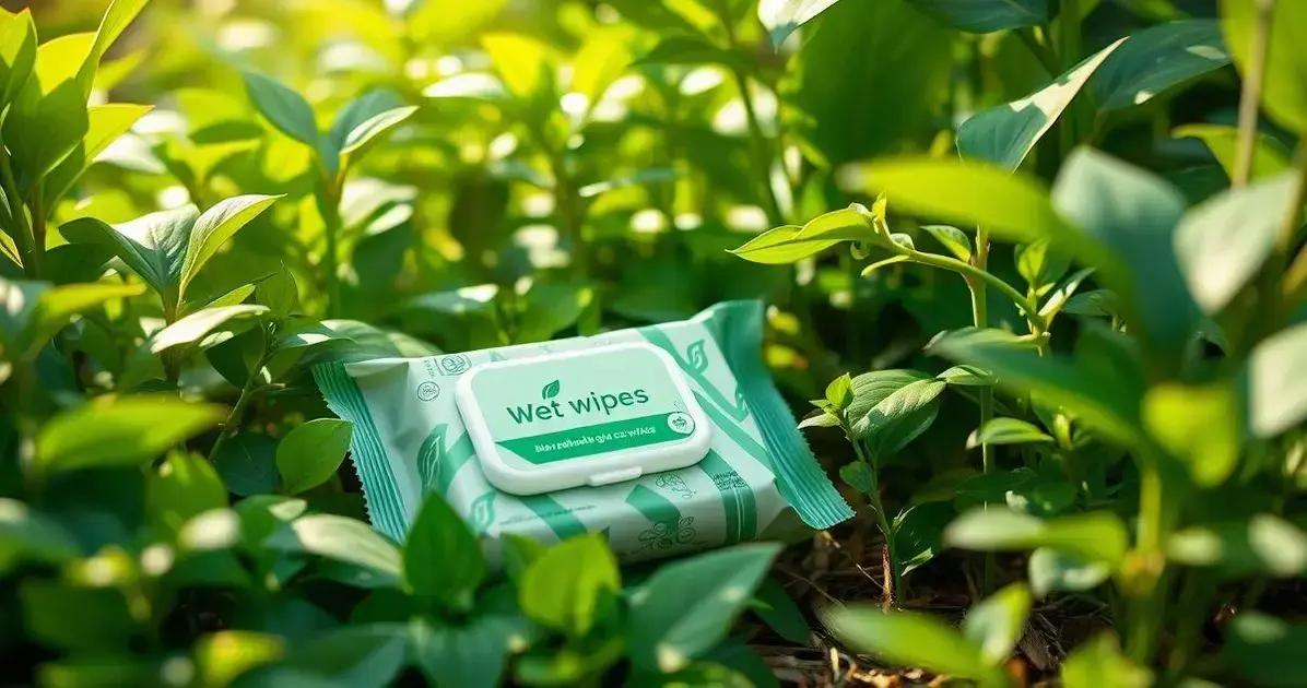 O que é um lenço umedecido biodegradável?