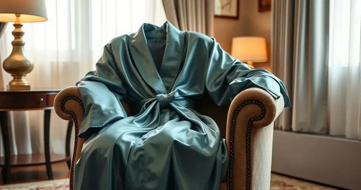 O que é um robe cetim?