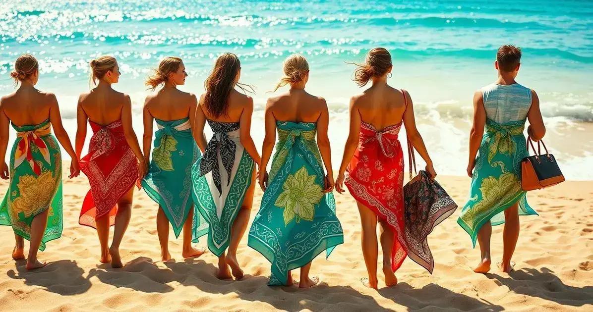 O que é um sarongue praia?