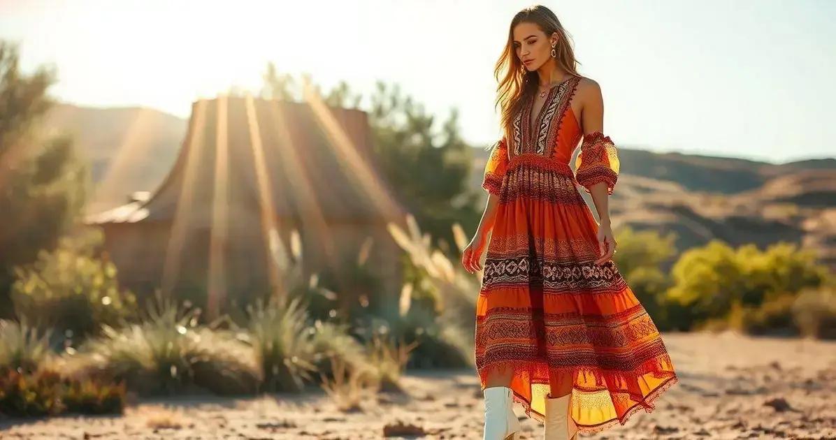 O que é um vestido boho?