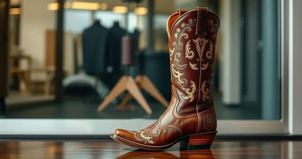 O que são botas cowgirl?