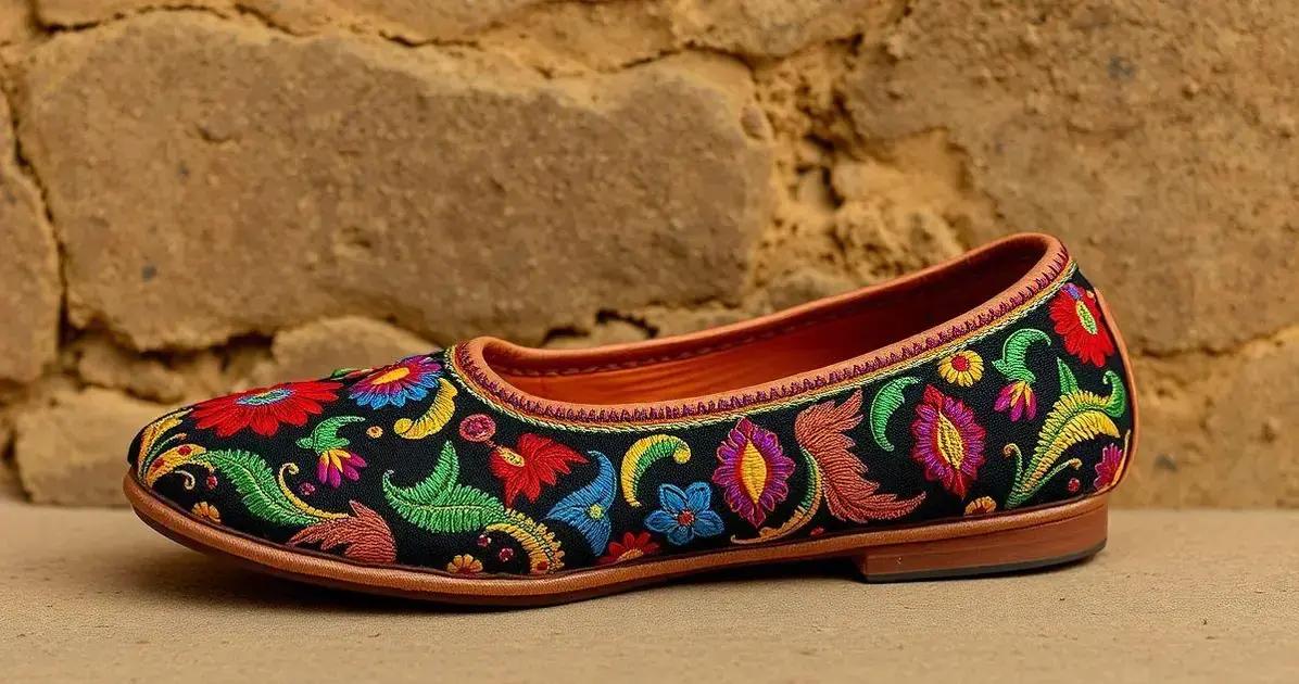 O que são Sapatilhas Bordadas Indianas?
