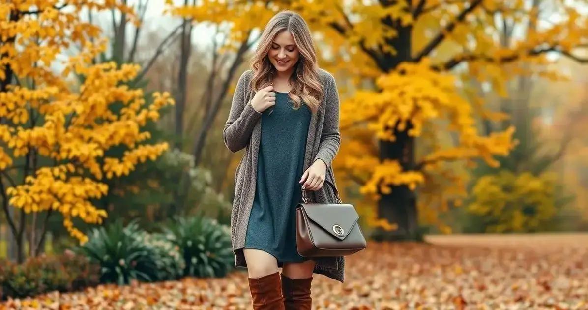 O vestido túnica no outono e inverno