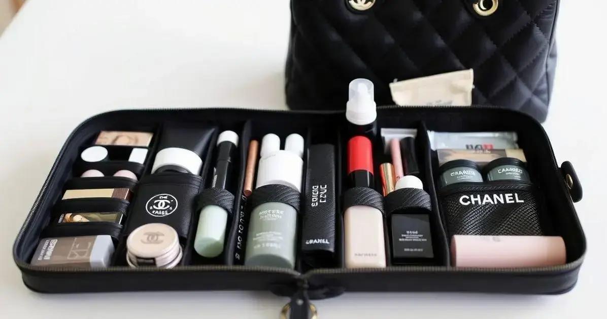 Organizando sua nécessaire para a viagem