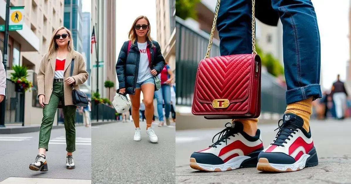 Os melhores looks para usar com tênis chunky e bolsa Valentino