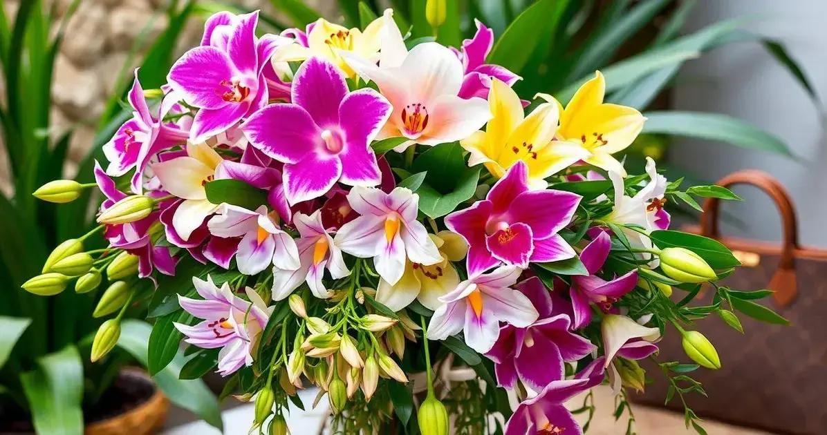 Os melhores tipos de flores para bouquet cascata