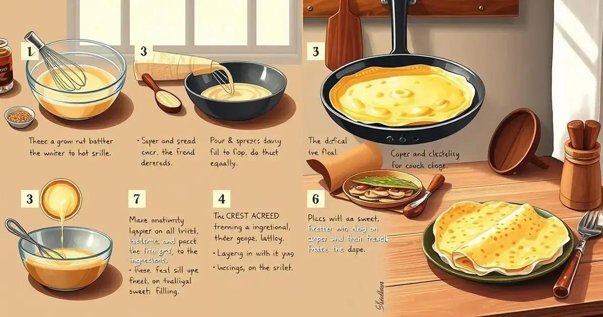 Passo a passo para preparar Crepe Royal