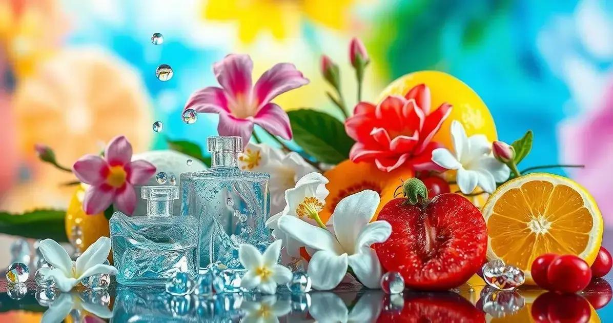 Principais notas de fragrâncias aquáticas