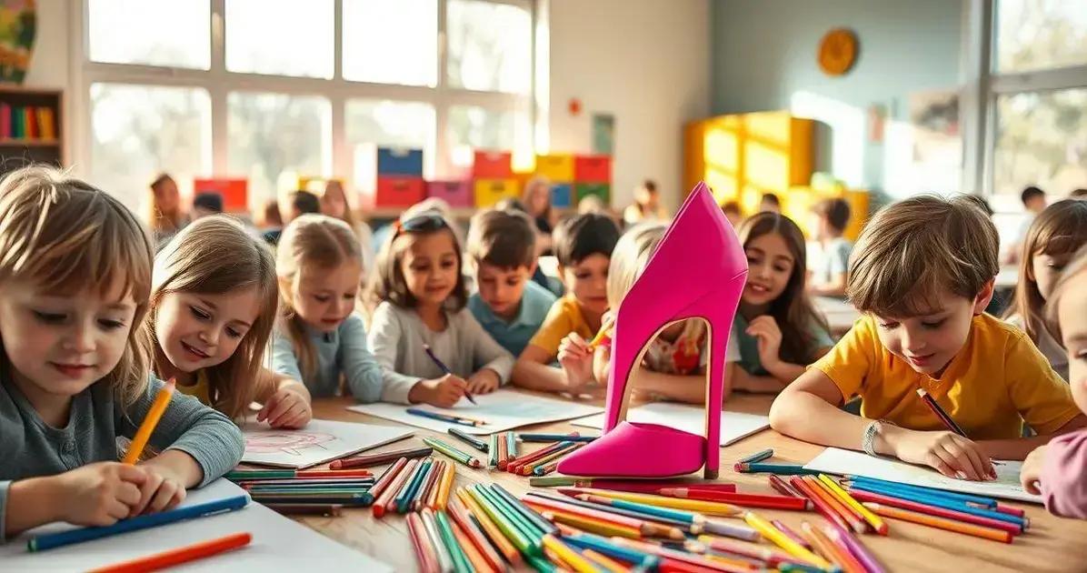 Relação entre lápis colorido e a educação infantil