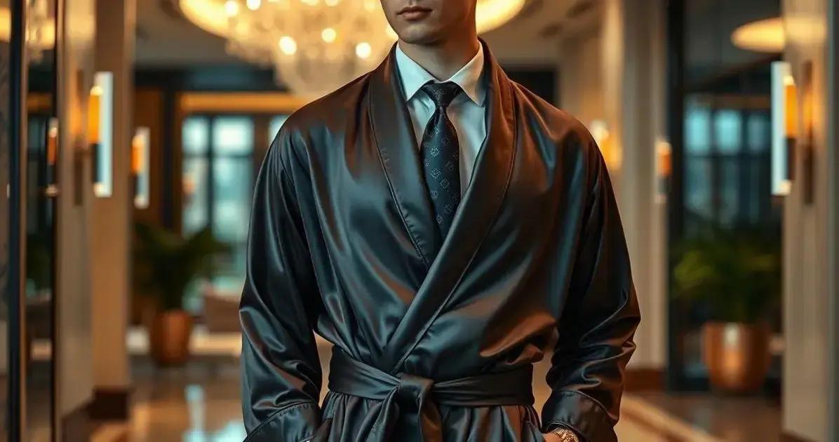 Robe cetim e a combinação perfeita com gravata