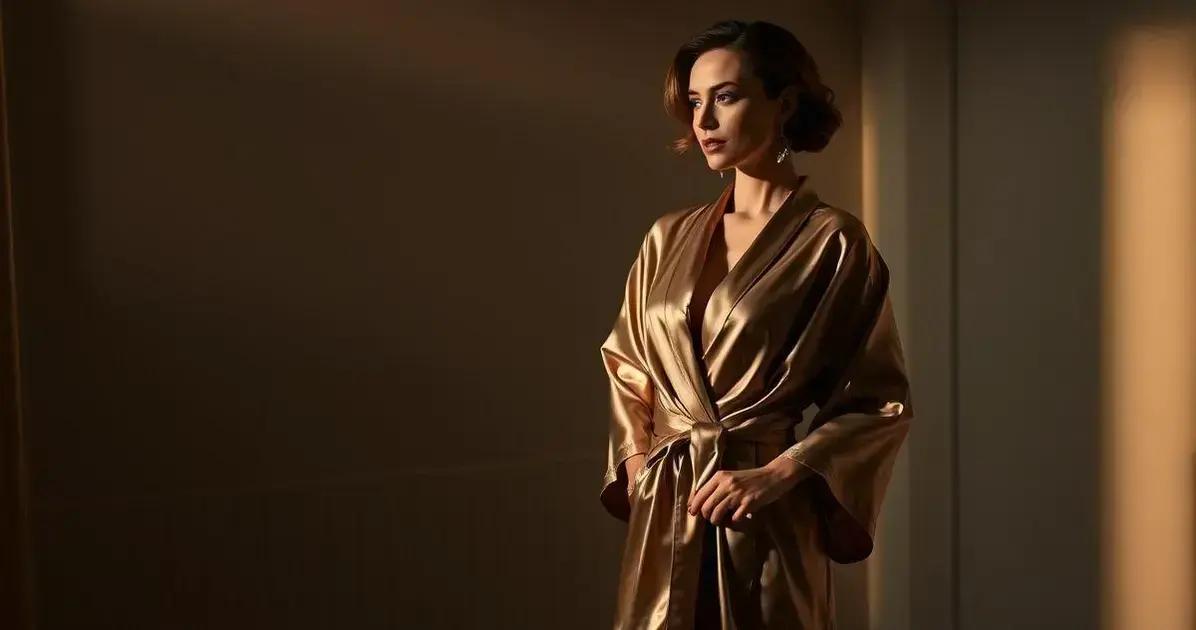 Robe Cetim: Luxo e Conforto nos Momentos de Relaxamento