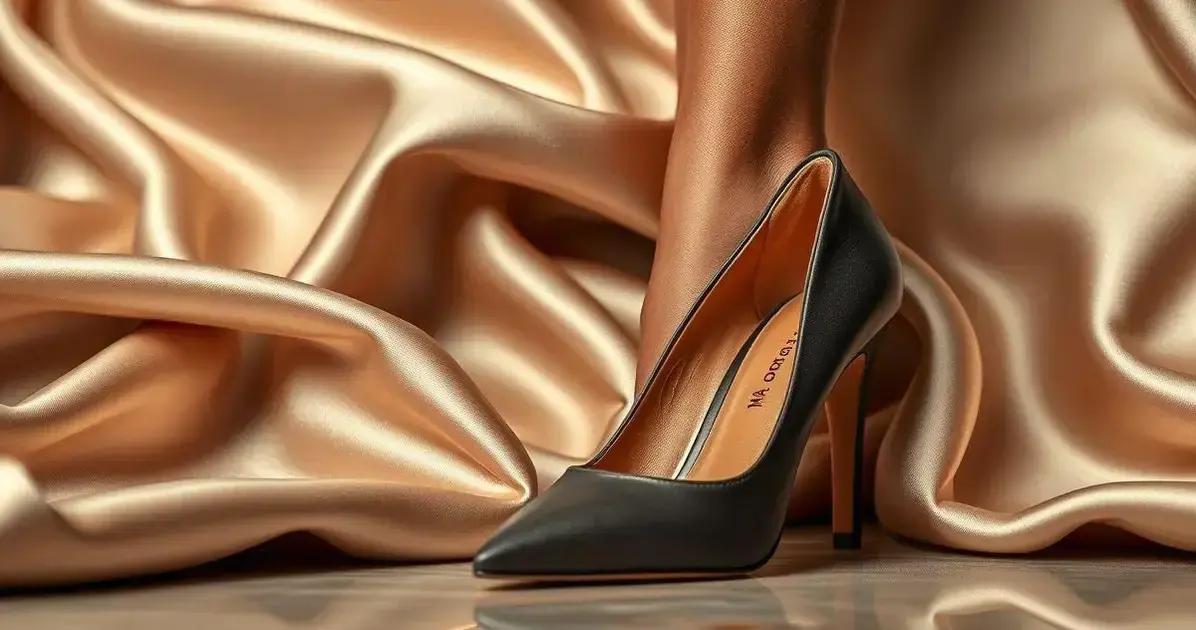 Sapato Scarpin Napa Rosa: a combinação perfeita com Cetim Tecido