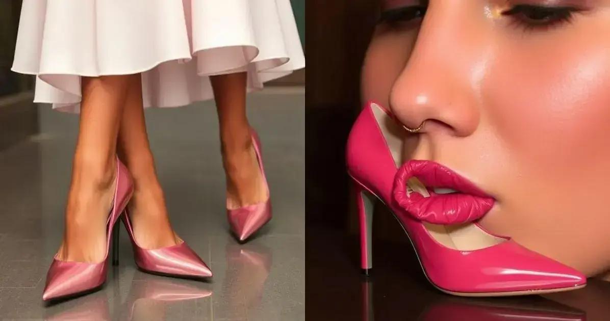Sapato Scarpin Verniz Rose Salto 8,5 cm: uma combinação de estilo e confidência