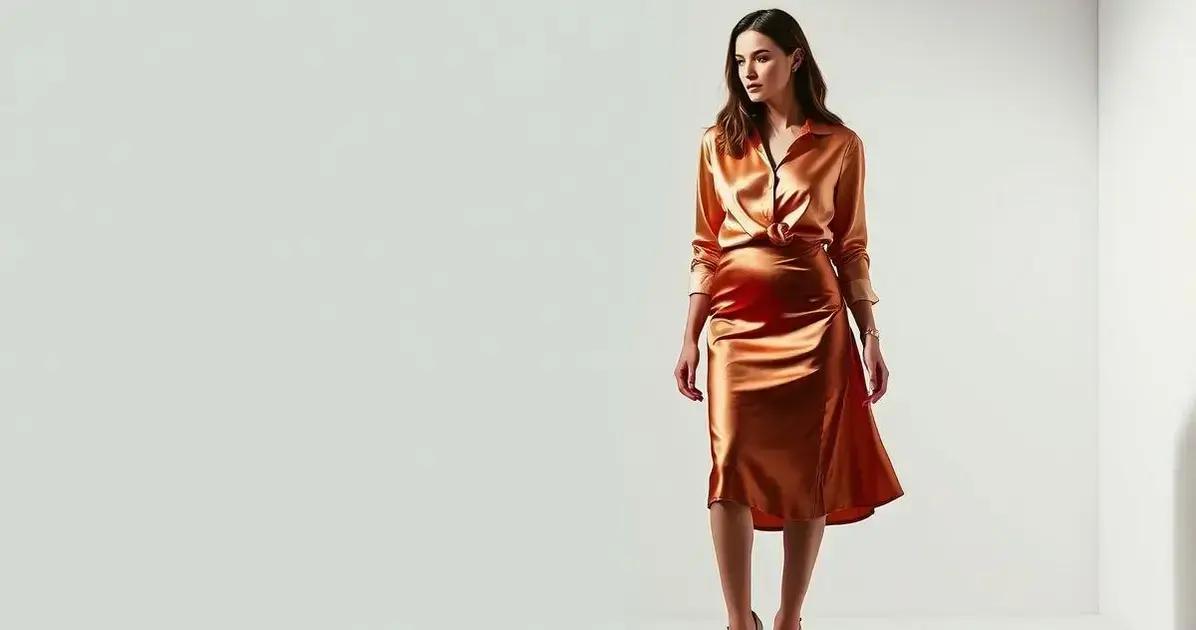 Tecido Cetim: Estilos que Combinam com Sapato Scarpin, Saia e Blusa