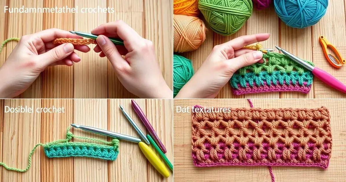 Técnicas básicas de crochê