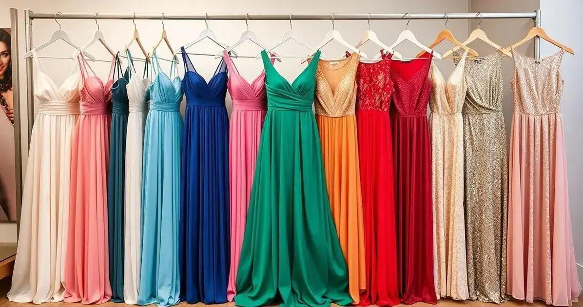 Tendências de cores para vestidos de madrinha