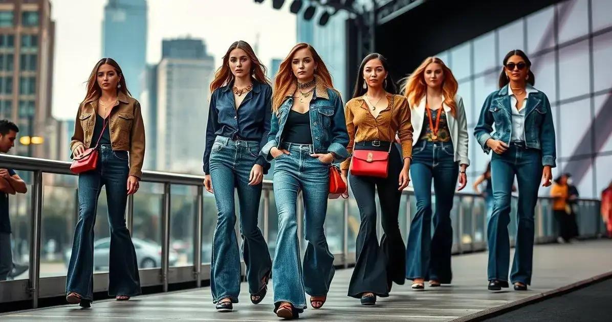 Tendências de moda: calça flare jeans