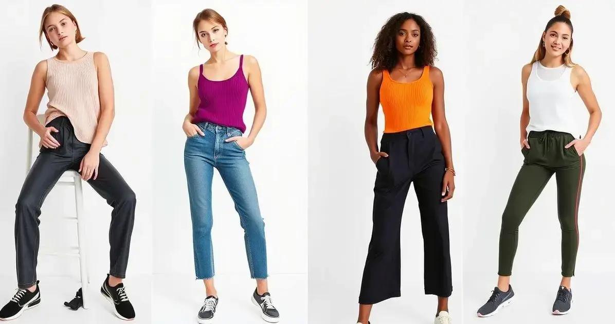 Tendências de moda com regata nervuras