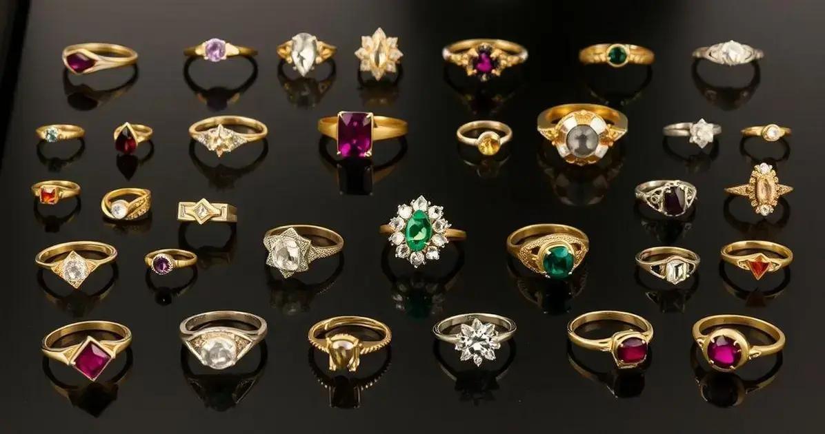 Tendências em Anéis de Noivado Ouro