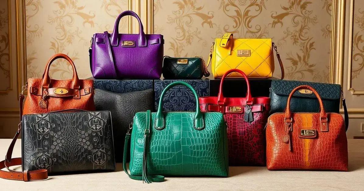 Tendências em bolsas artesanais de luxo