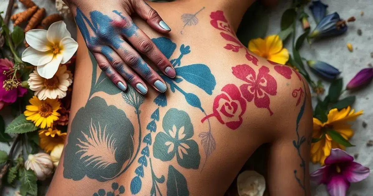 Tinturas vegetais e cuidados com a pele