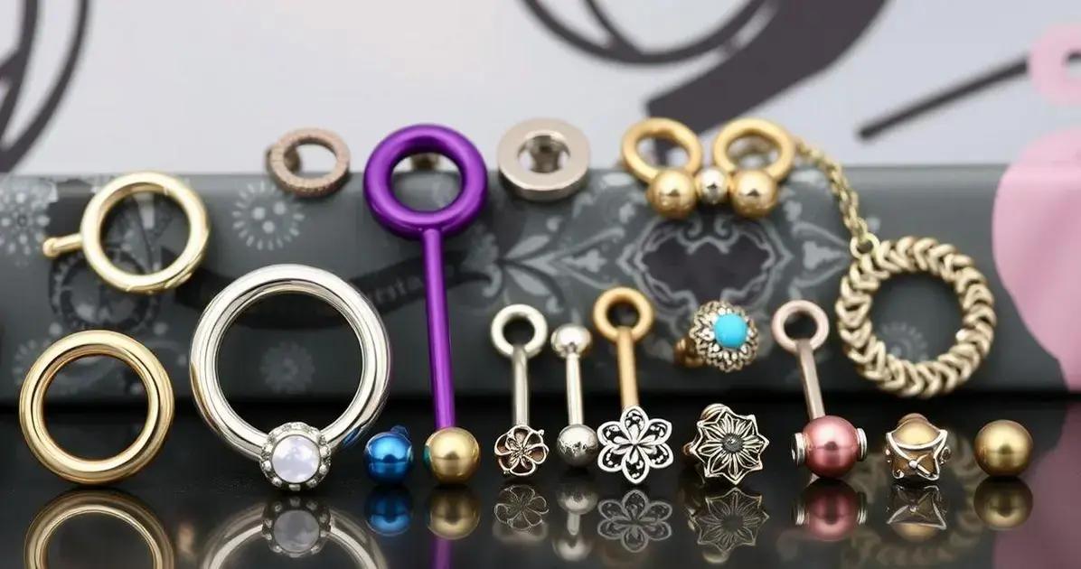 Tipos de joias para piercing no septo