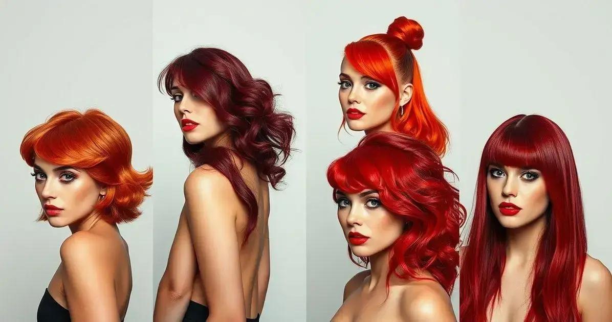 Tons de vermelho e suas variações