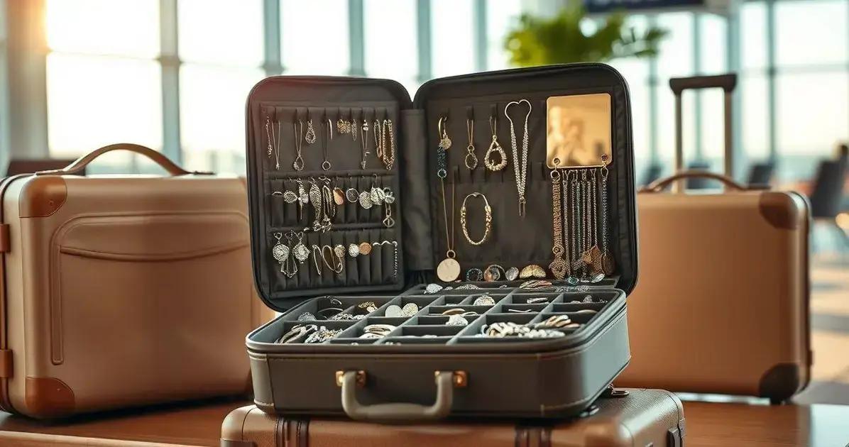 Vantagens de usar um porta-joias viagem
